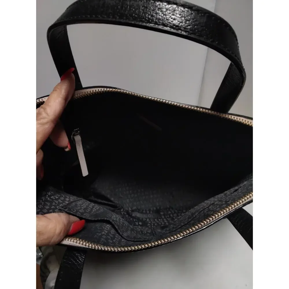 Kate Spade New York Grove Street Domed Handle Satchel Crossbody Black & Ecru